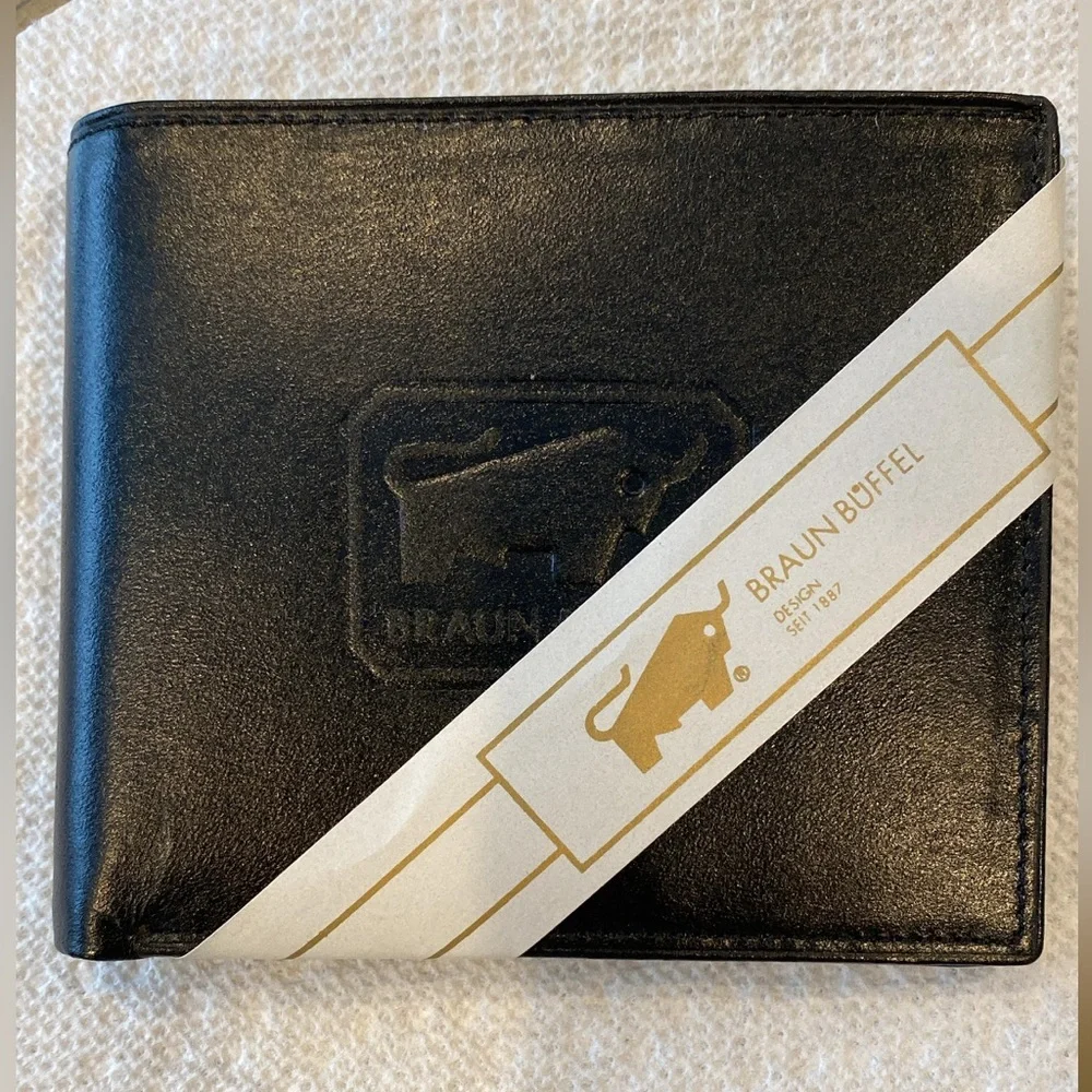 Braun Buffel Black Leather Wallet
